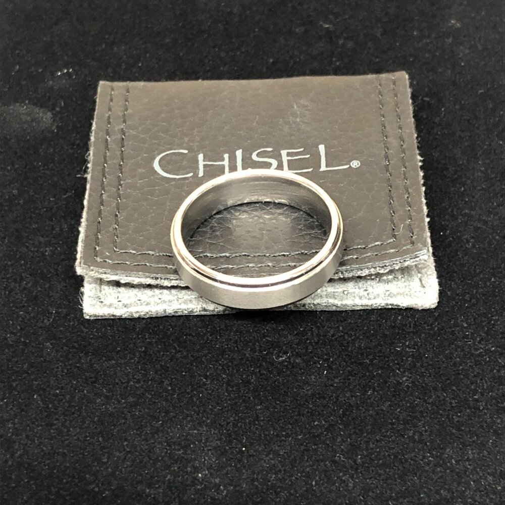 Chisel Tungsten Satin Center Polished Step Edge B… - image 2